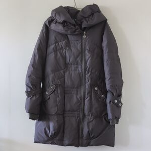 Betsey Johnson Down Puffer Coat High Collar Size M